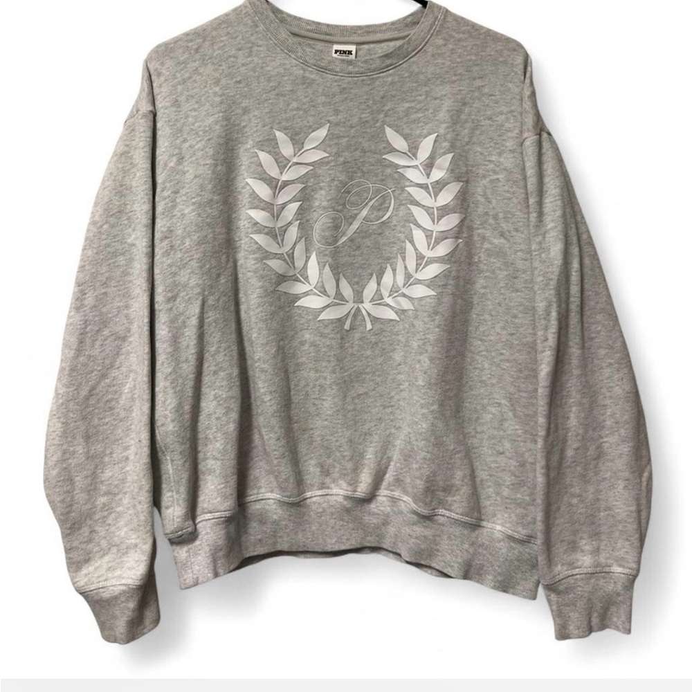 PINK Victoria's Secret Gray Crewneck Sweater